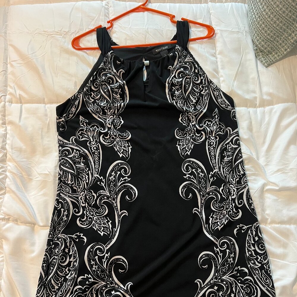 Black and White White house Black Market Dress